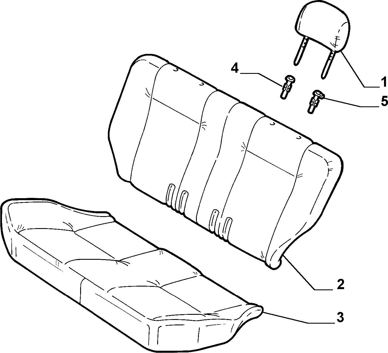 70613/01 REAR SEAT
