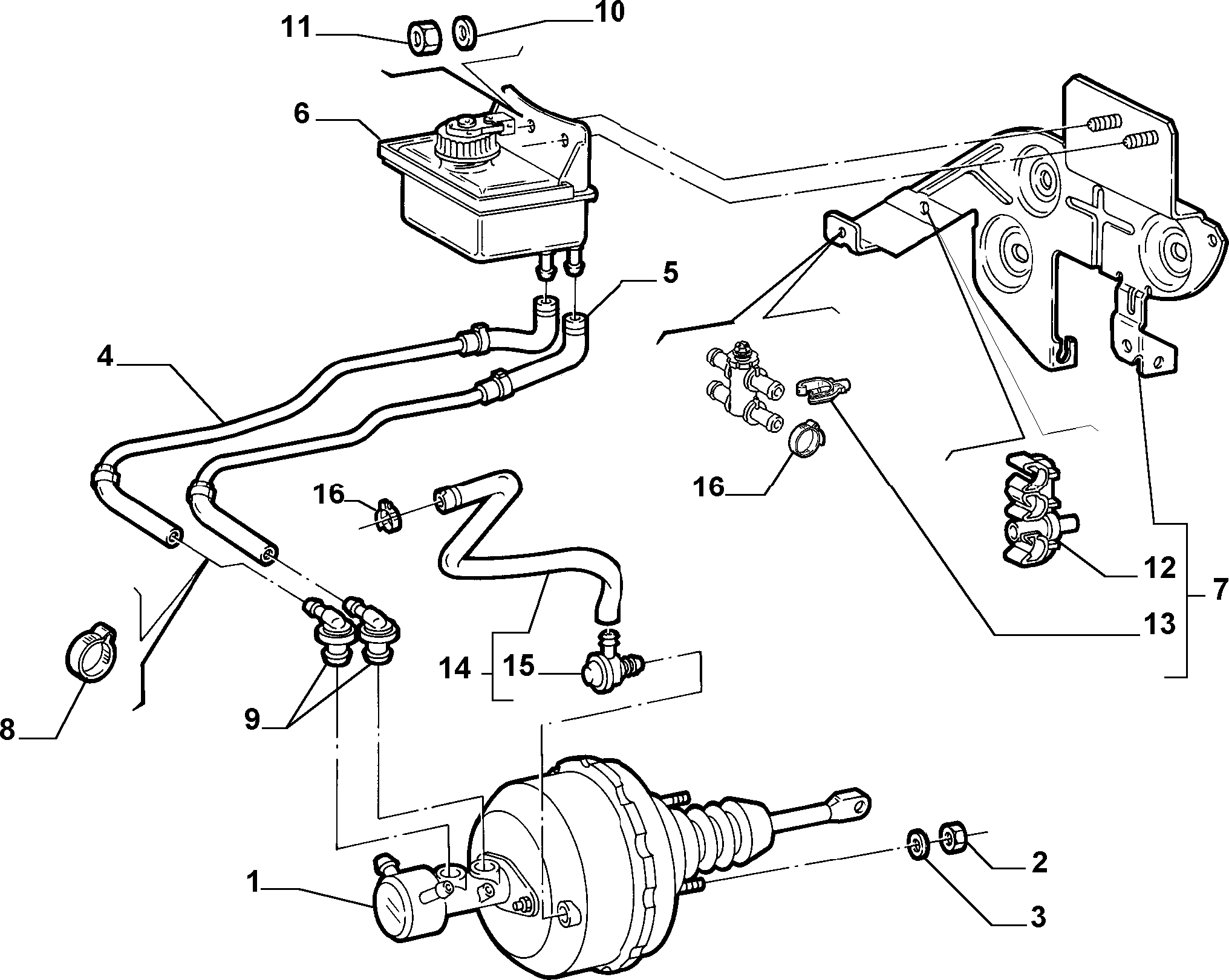 33102/01 ГИДРАВЛИЧЕСКИЙ ПРИВОД ТОРМОЗА