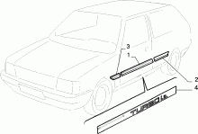 70712/00 НАРУЖНЫЕ НАКЛАДКИ И УПЛОТНИТЕЛИ 