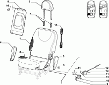 70613/00 REAR SEAT