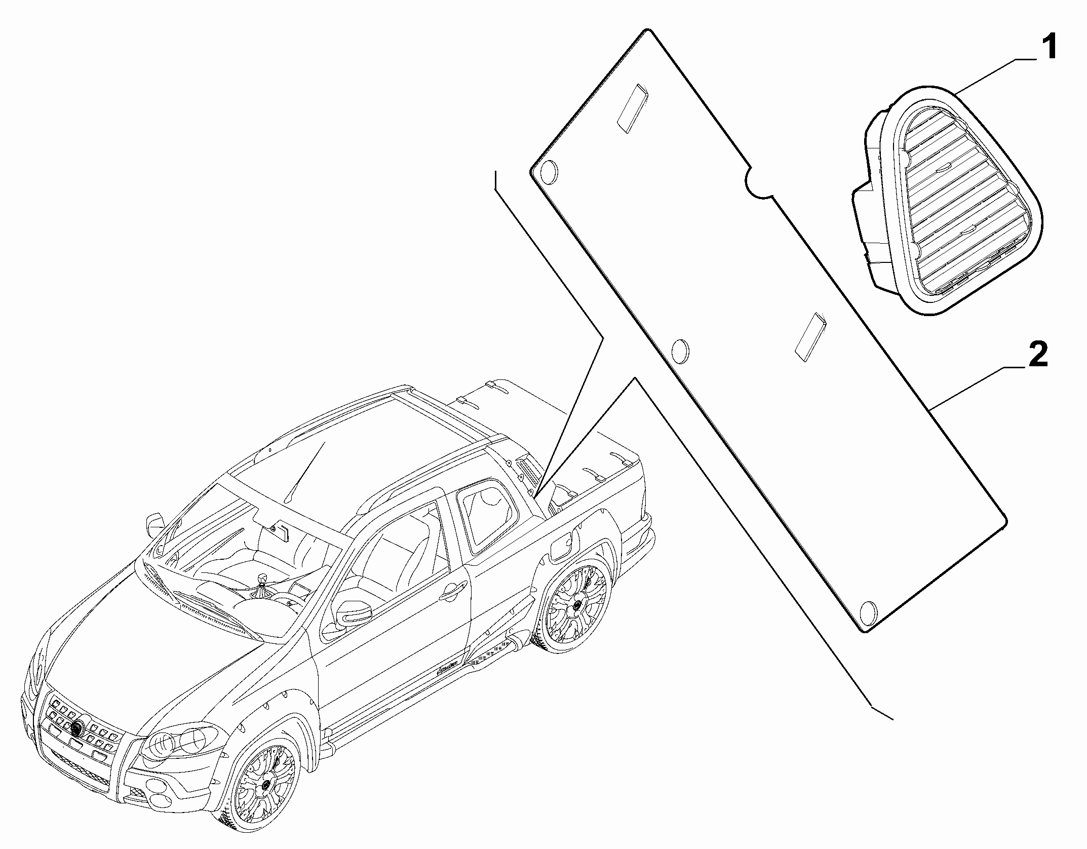 70717-040 TRUNK AIR OUTLET