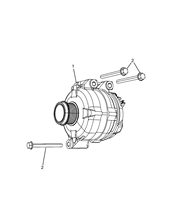 55301-010 ALTERNATOR AND MOUNTING