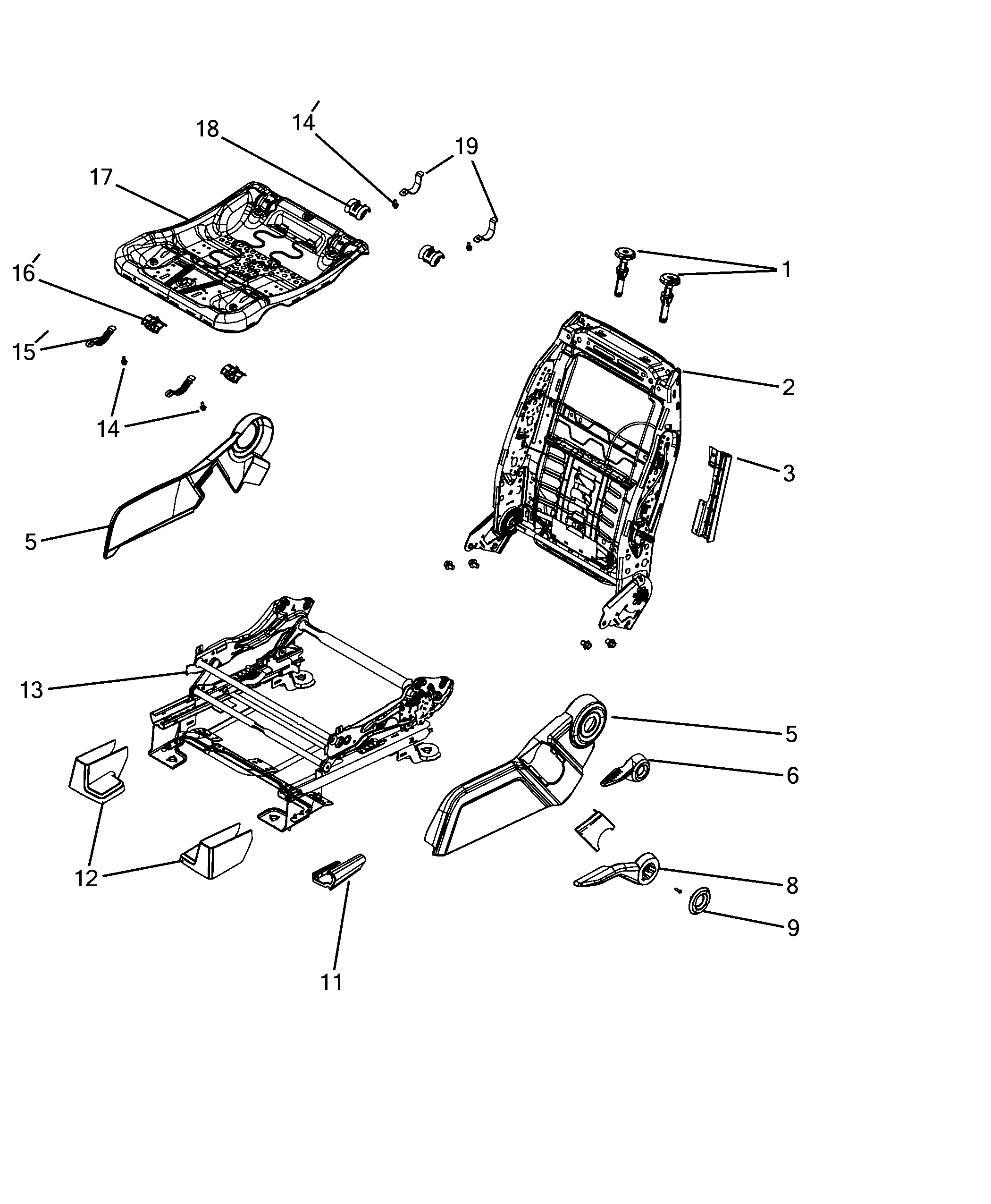 70601-021 DRIVER SEAT FRAMES