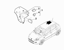 70523-040 INNER REAR PILLAR AND QUARTER GLASS TRIMS