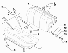 70613-020 REAR SEAT FRAME
