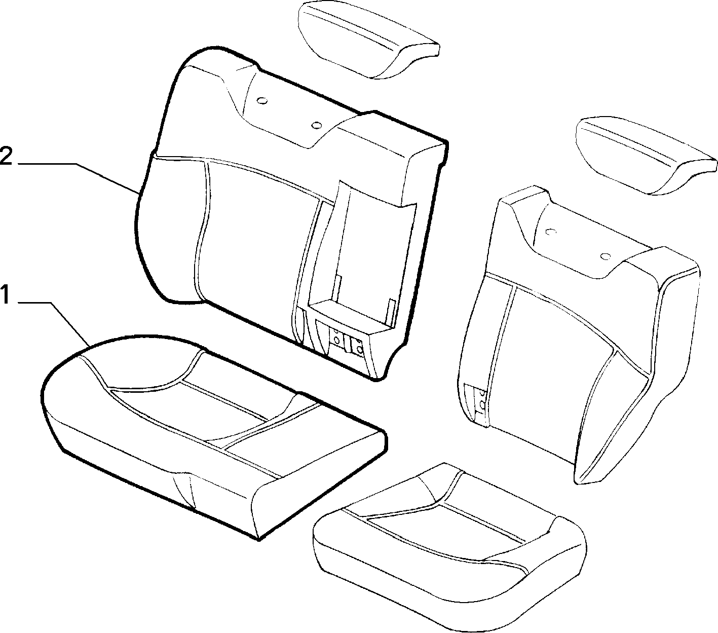 70615/01 REAR SEAT LINING