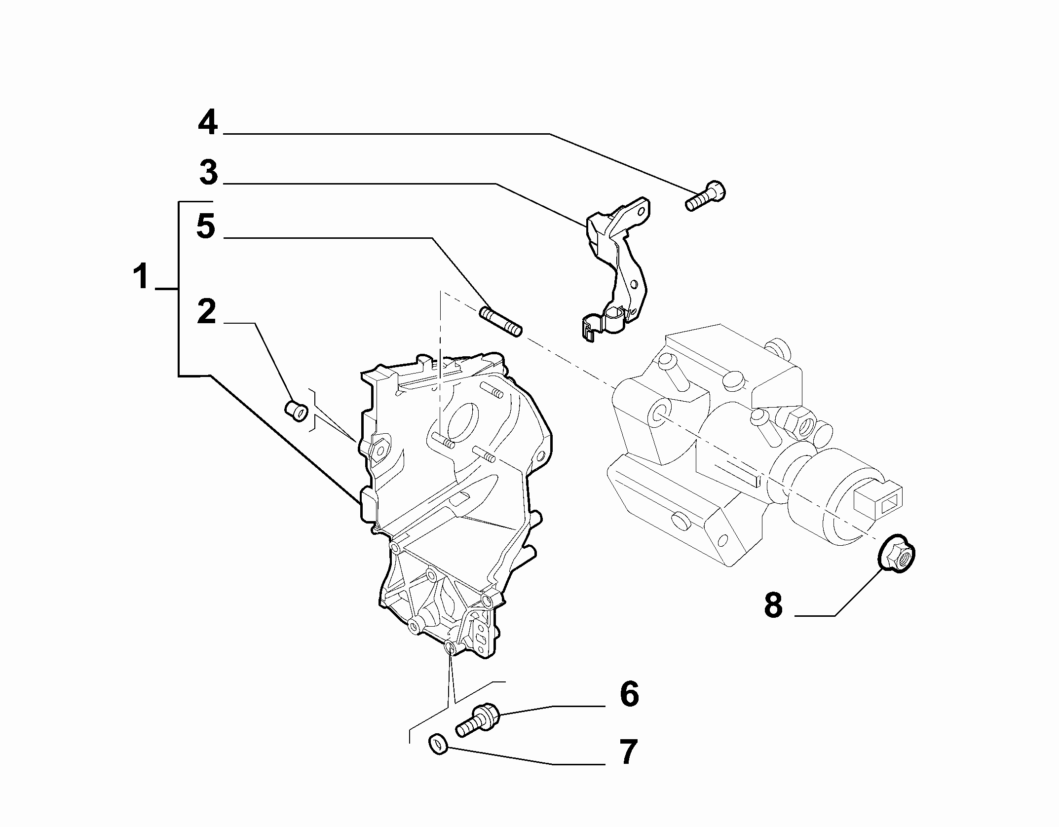 10226-015 ENGINE PUMP SUPPORTS