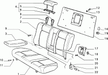 70613/00 REAR SEAT