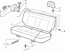70613/00 REAR SEAT