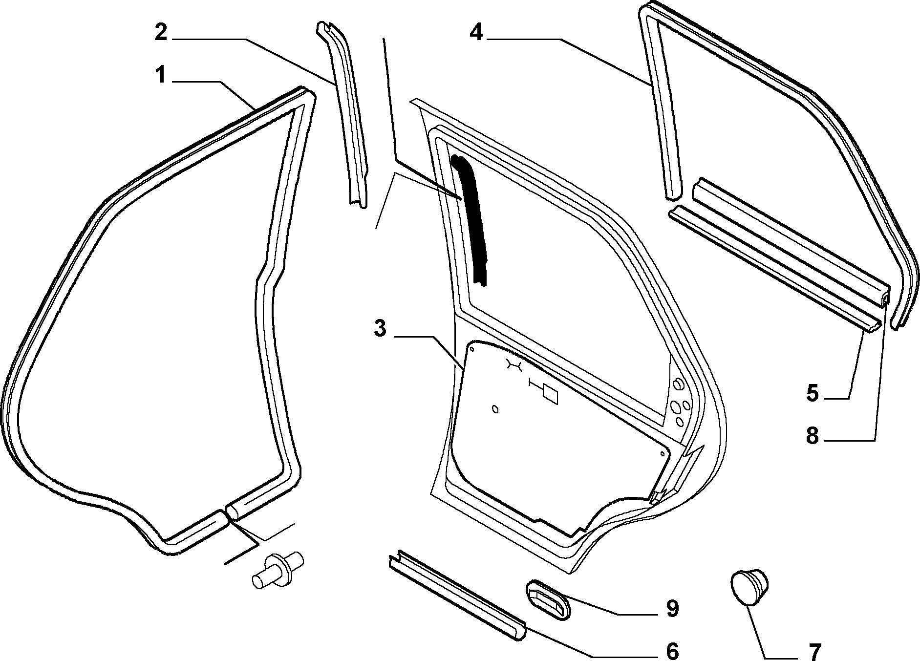 70136/00 ЗАДНИЕ БОКОВЫЕ ДВЕРИ
