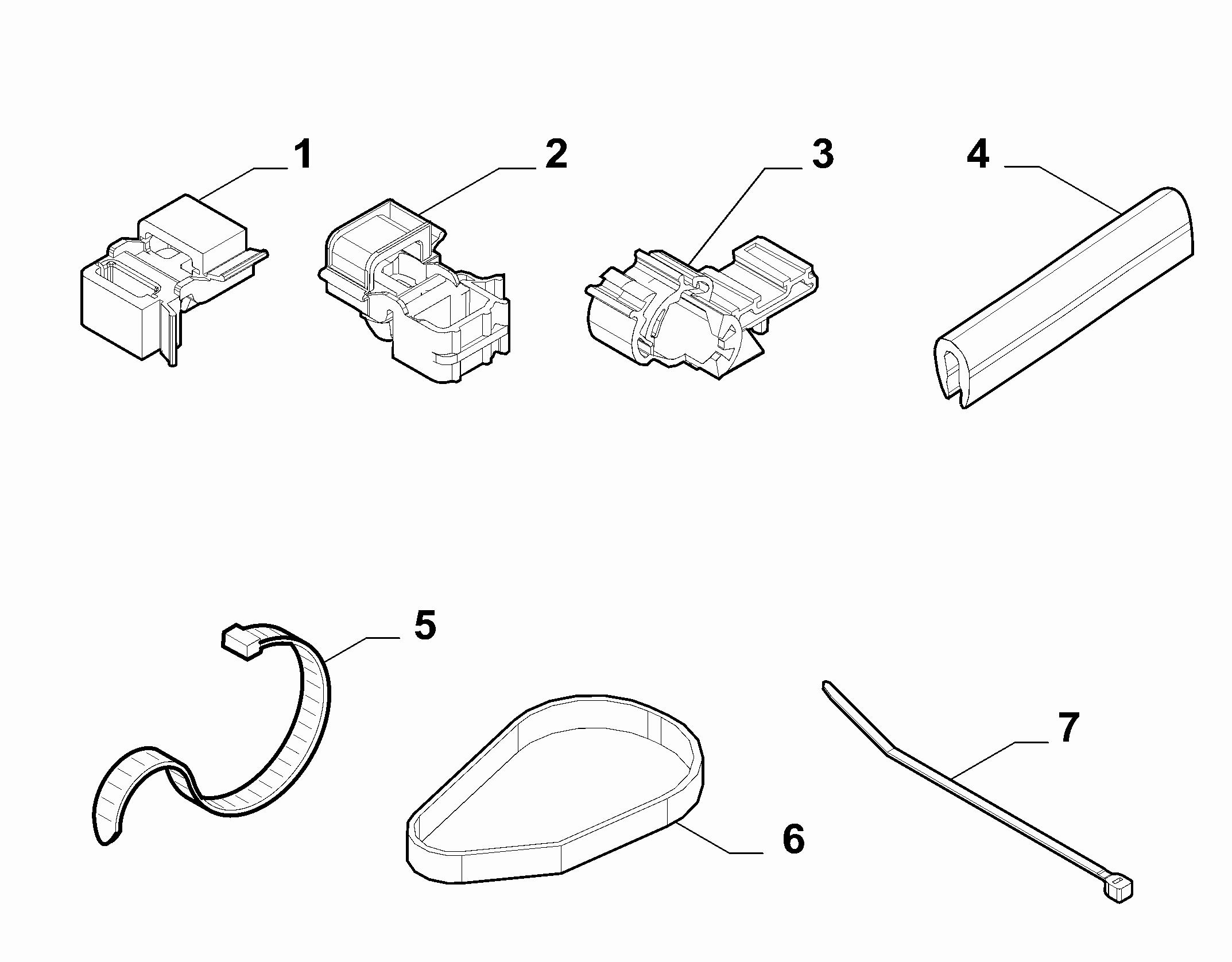 55527-020 DASHBOARD CABLE SET FASTENERS