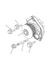 10402-010 WATER PUMP AND GASKETS