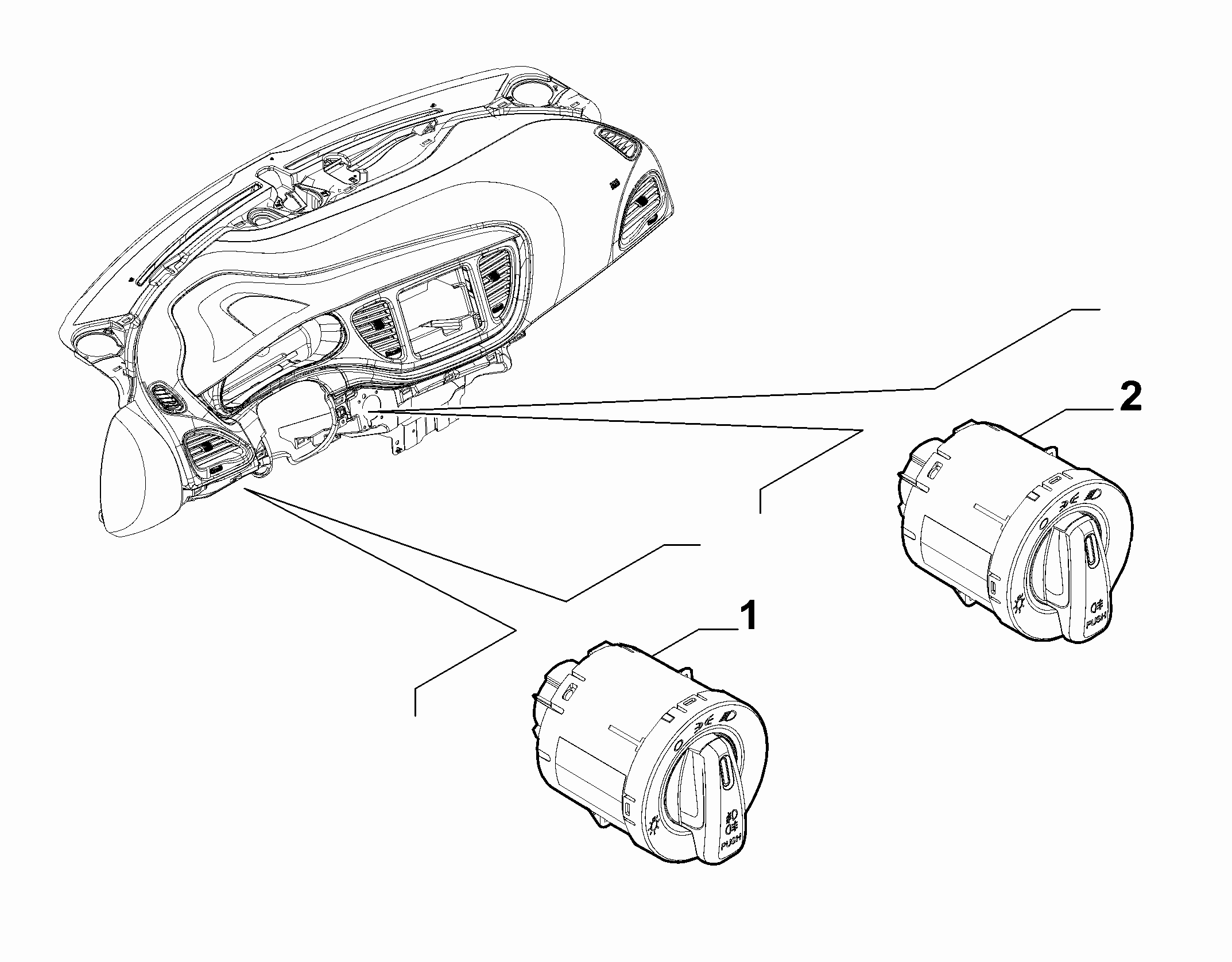 55503-020 DASHBOARD SWITCH
