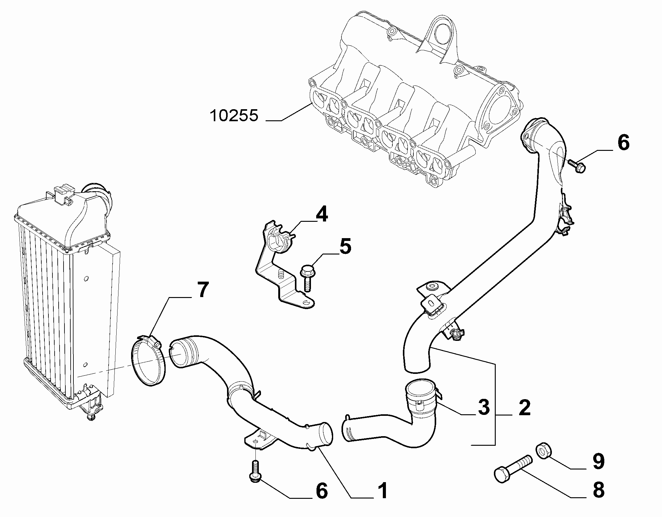 10247-020 COOLER PIPING SUCTION DUCT