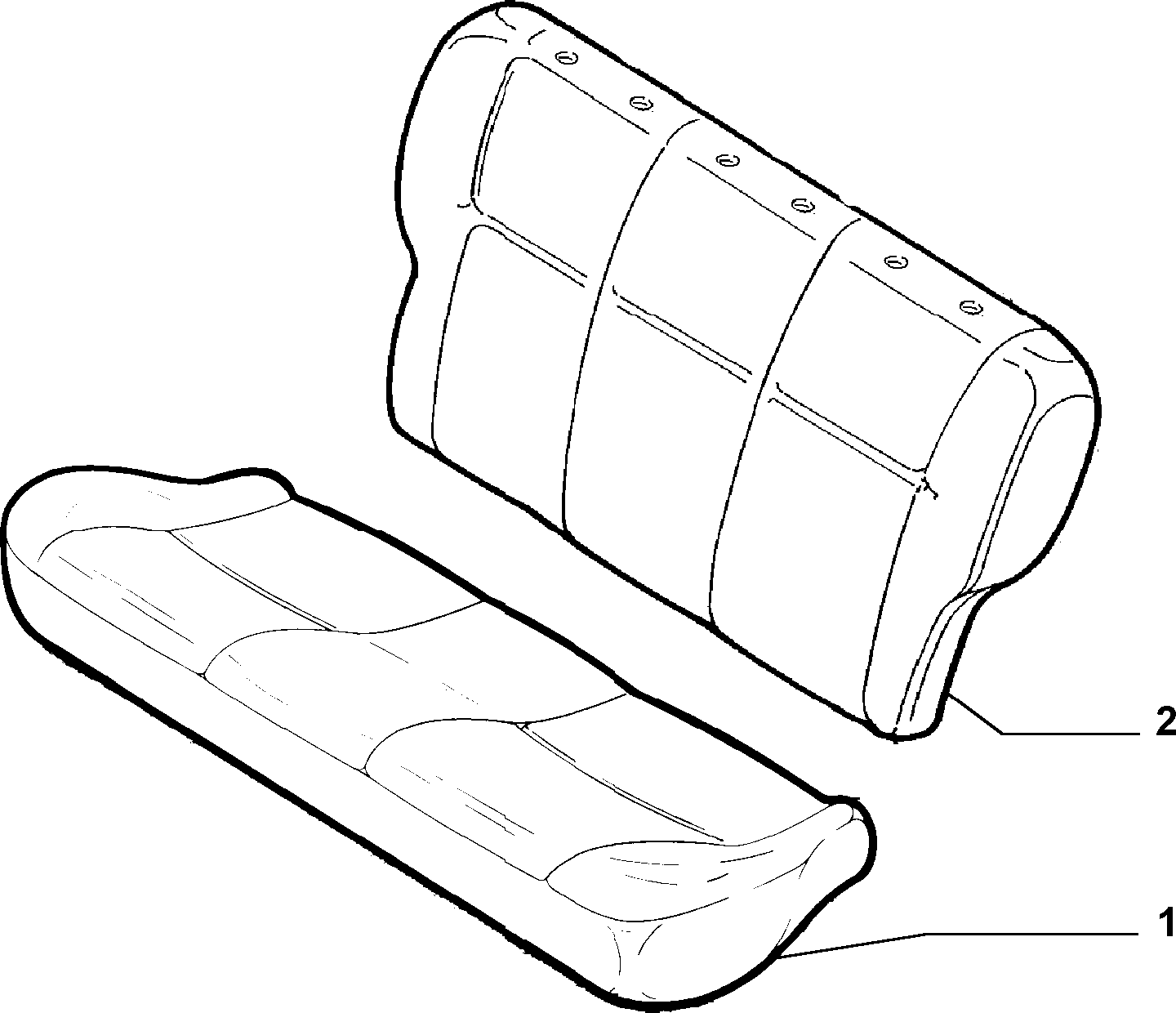 70615/00 REAR SEAT LINING