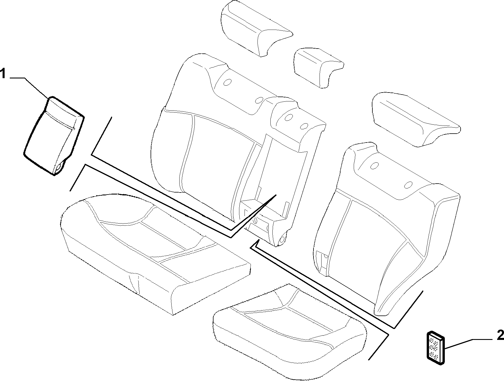 70615/04 REAR SEAT LINING