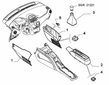 70504-040 COVERS  -  BEZELS - AIR DIFFUSER