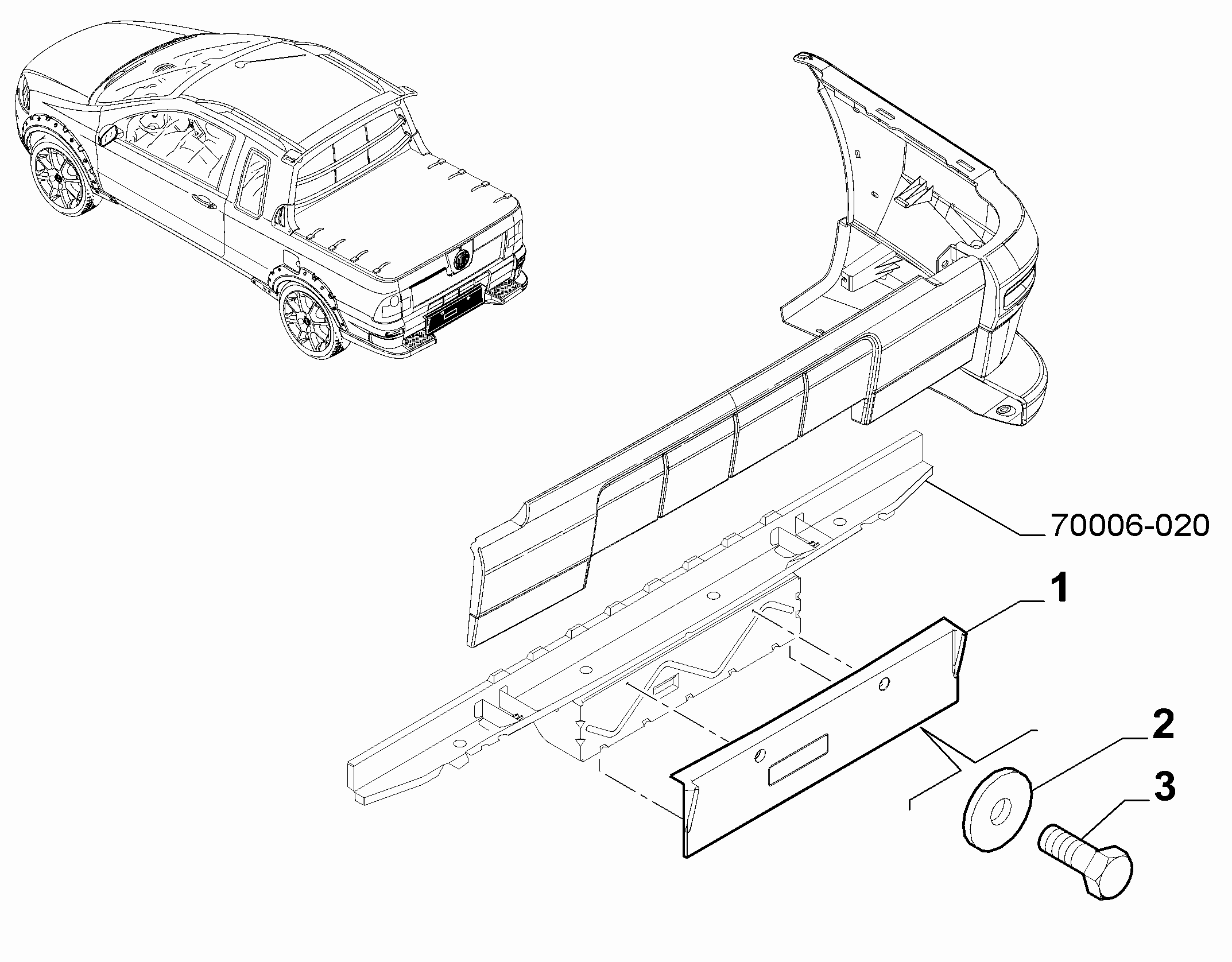 70727-040 REAR PLATE CLAMPS