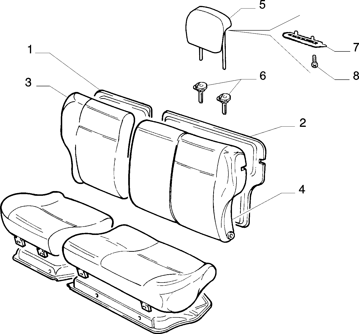 70613/02 REAR SEAT