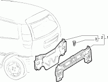 70020/00 КУЗОВ, ОБЛИЦОВКИ (ЗАДНЯЯ ЧАСТЬ) 