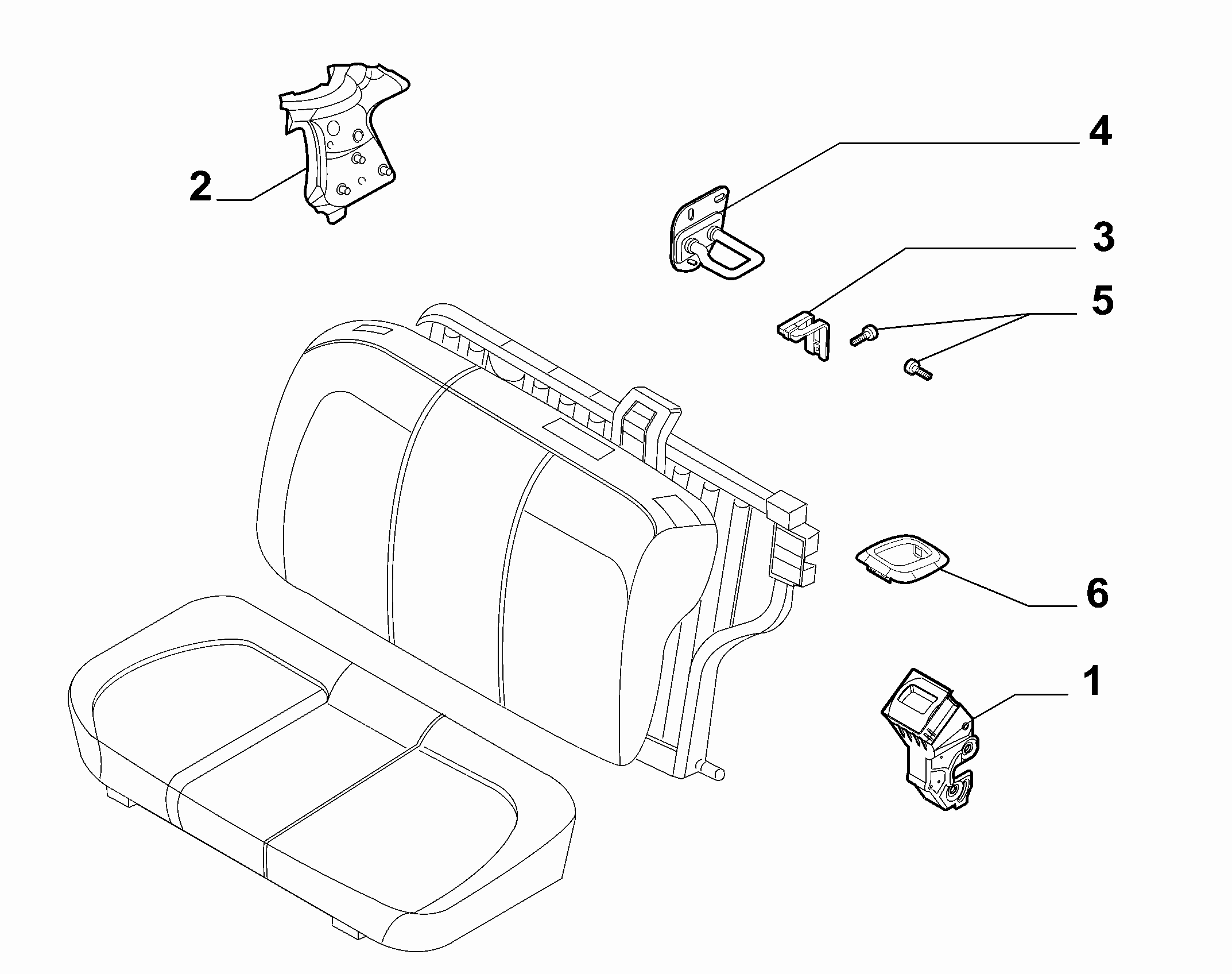 70613-030 REAR SEAT ADJUSTMENT DEVICE