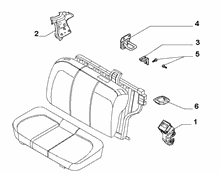 70613-030 REAR SEAT ADJUSTMENT DEVICE