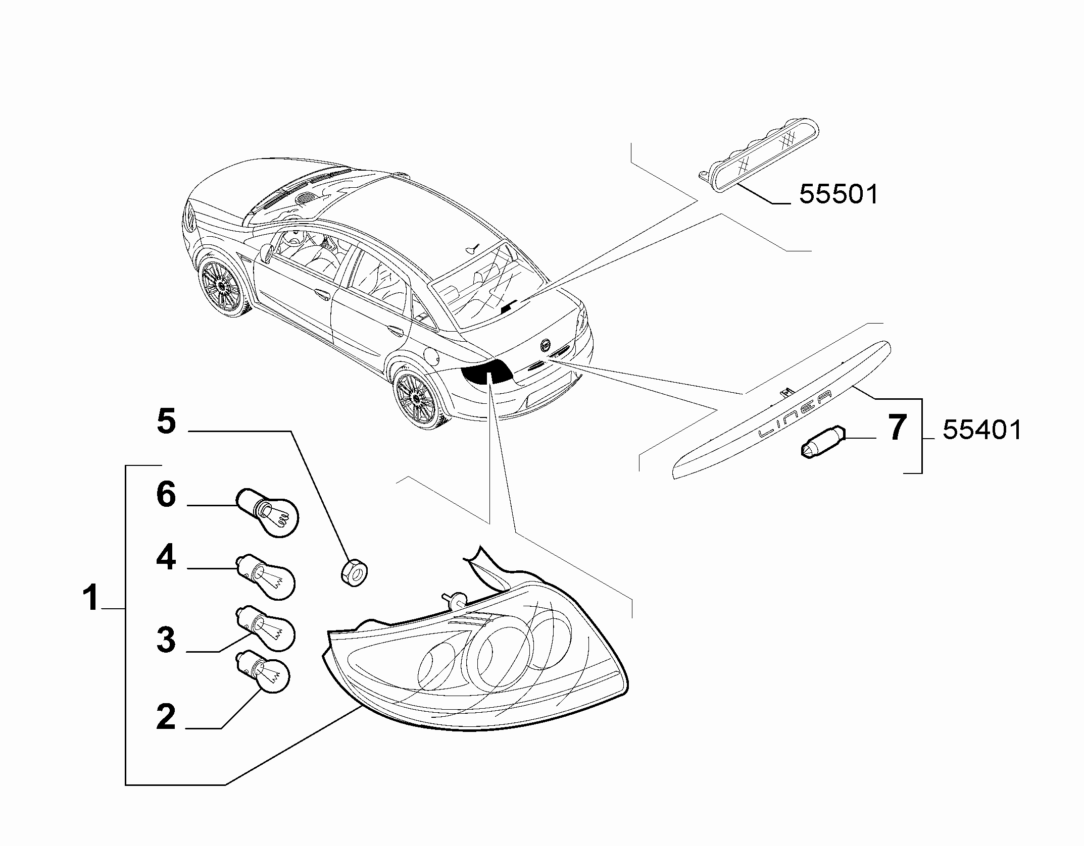 55401-030 TAIL LAMP