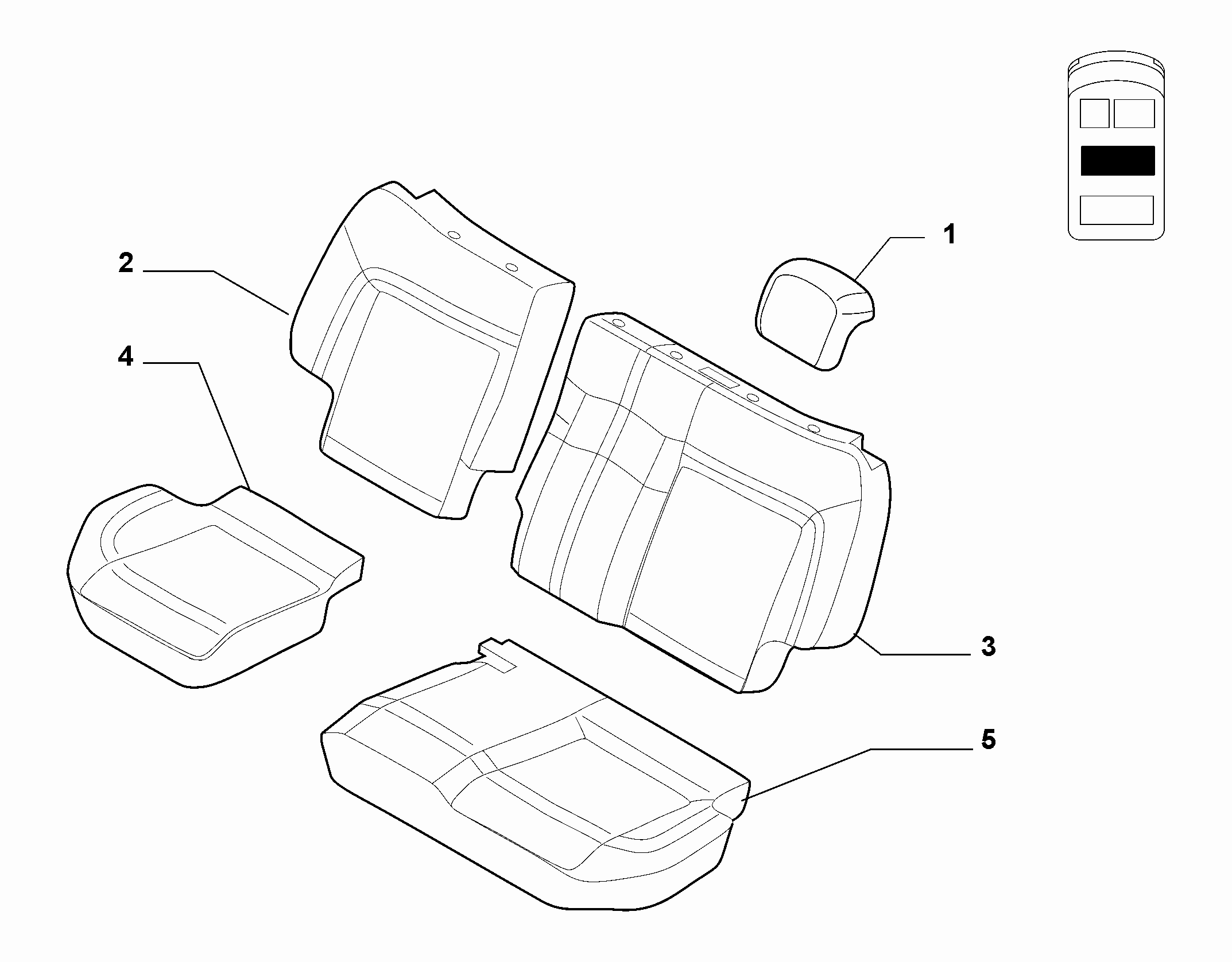 70615/01 REAR SEAT LINING 