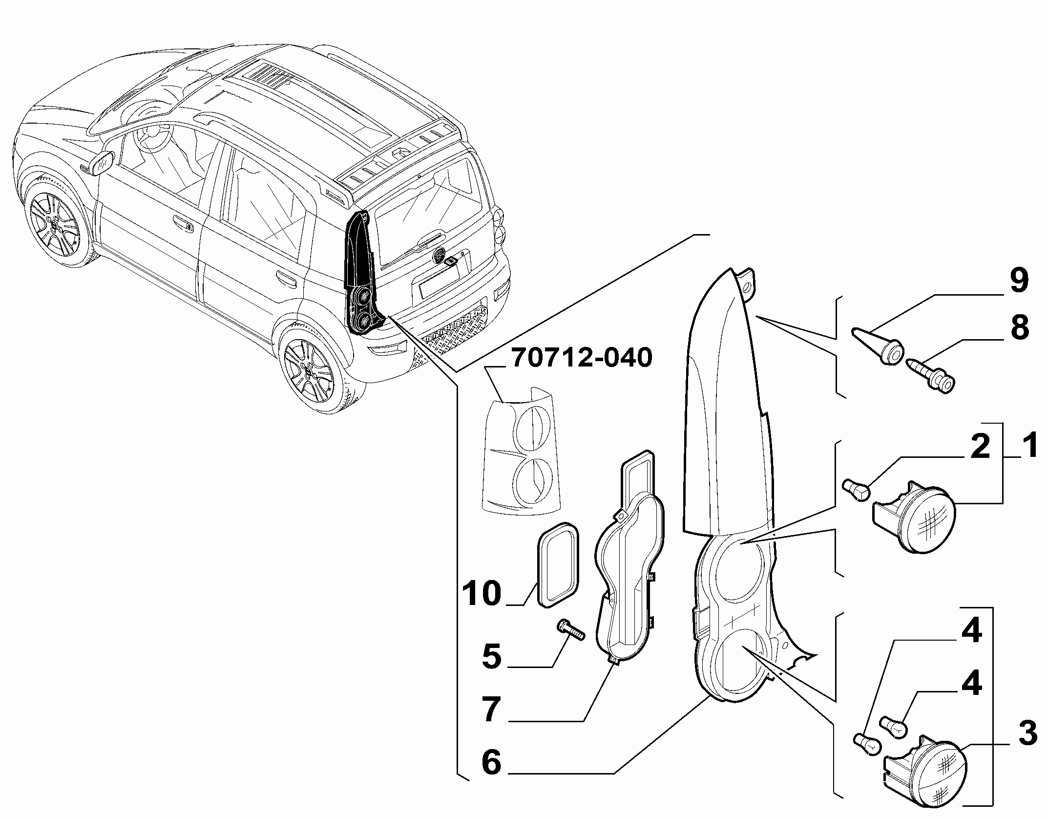 55401-030 TAIL LAMP