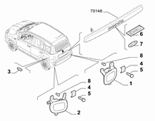 55401-040 REVERSE FOG TAIL LAMP