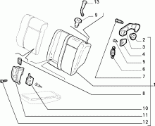 70613/03 REAR SEAT