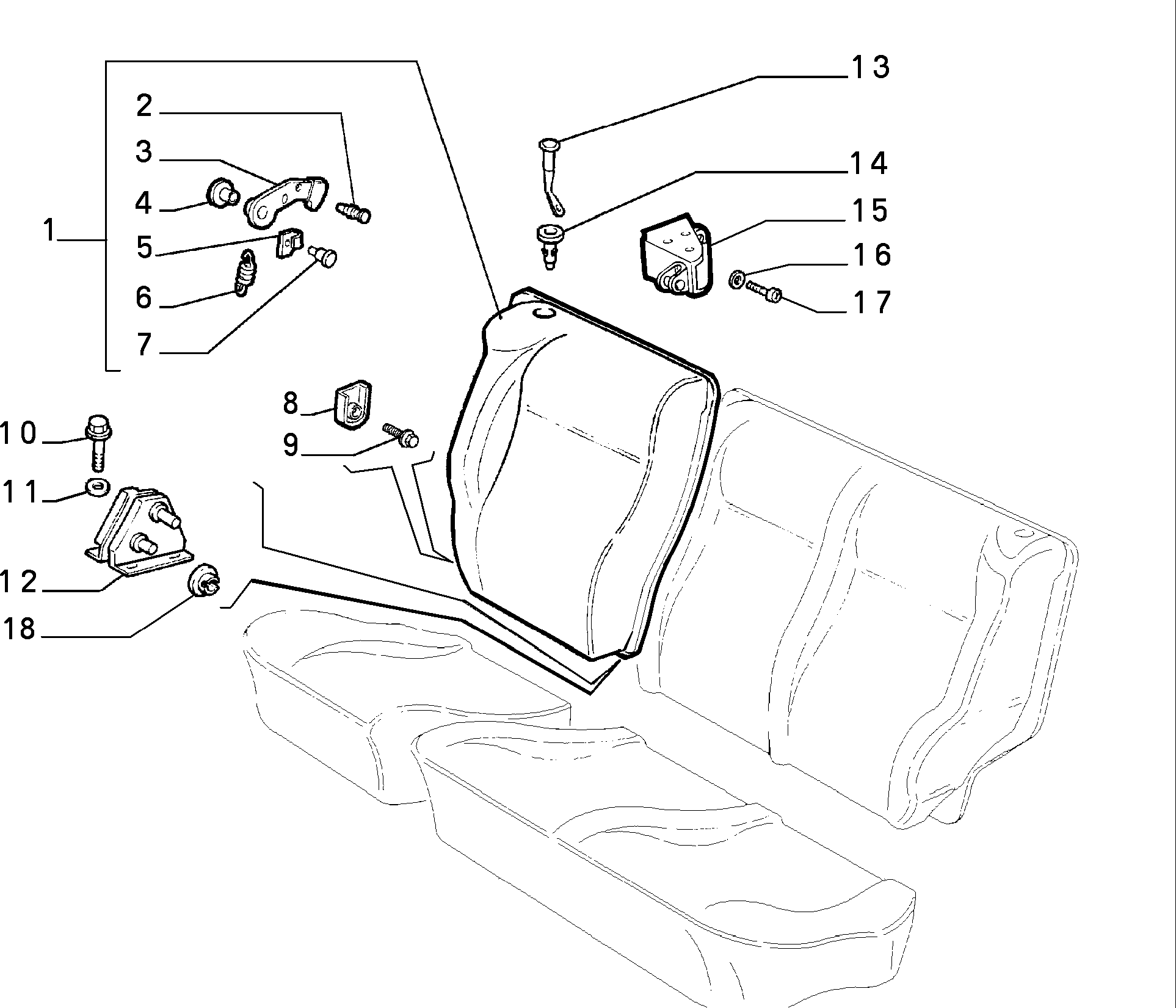 70613/01 REAR SEAT