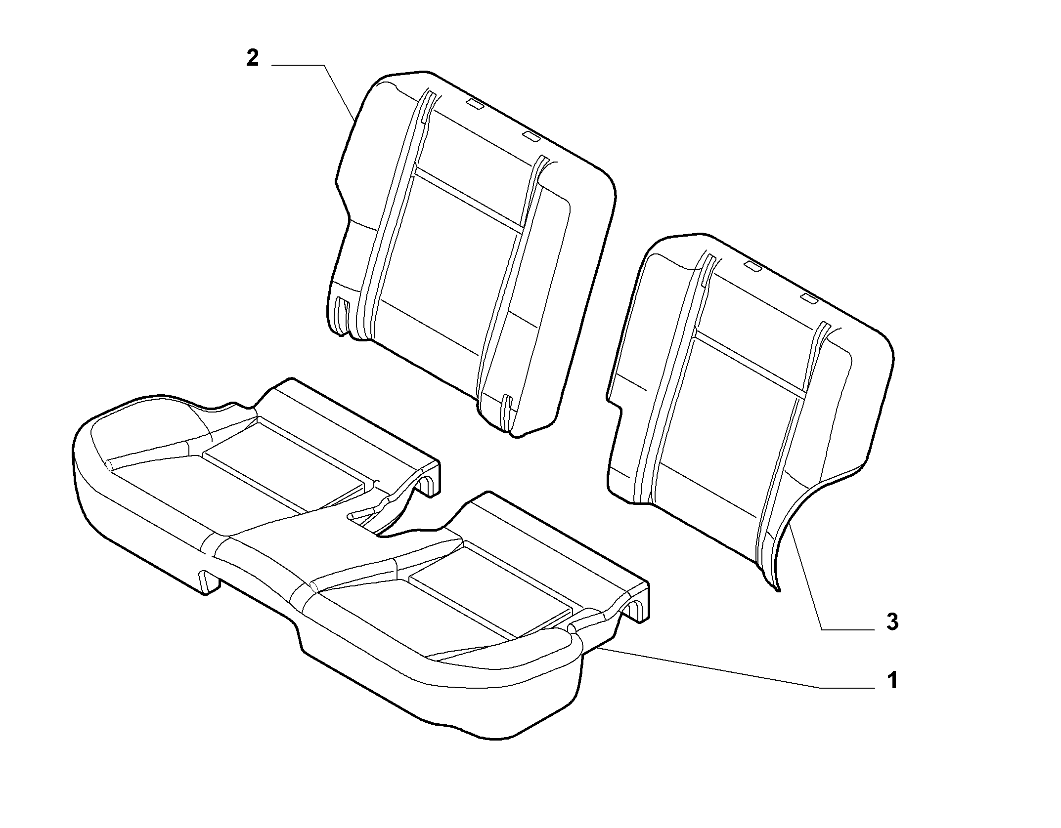 70613/02 REAR SEAT
