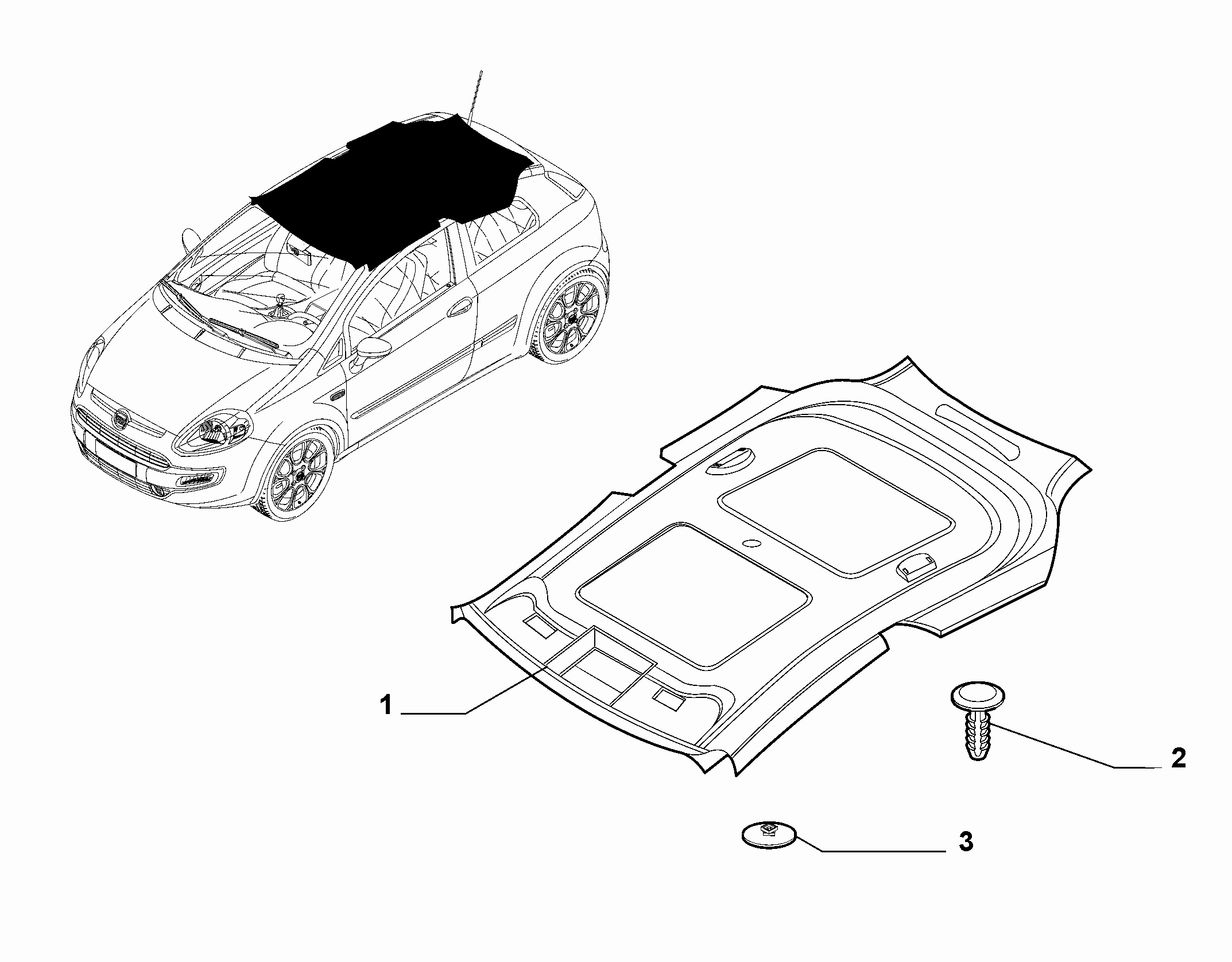 70523-010 INTERNAL ROOF LINING