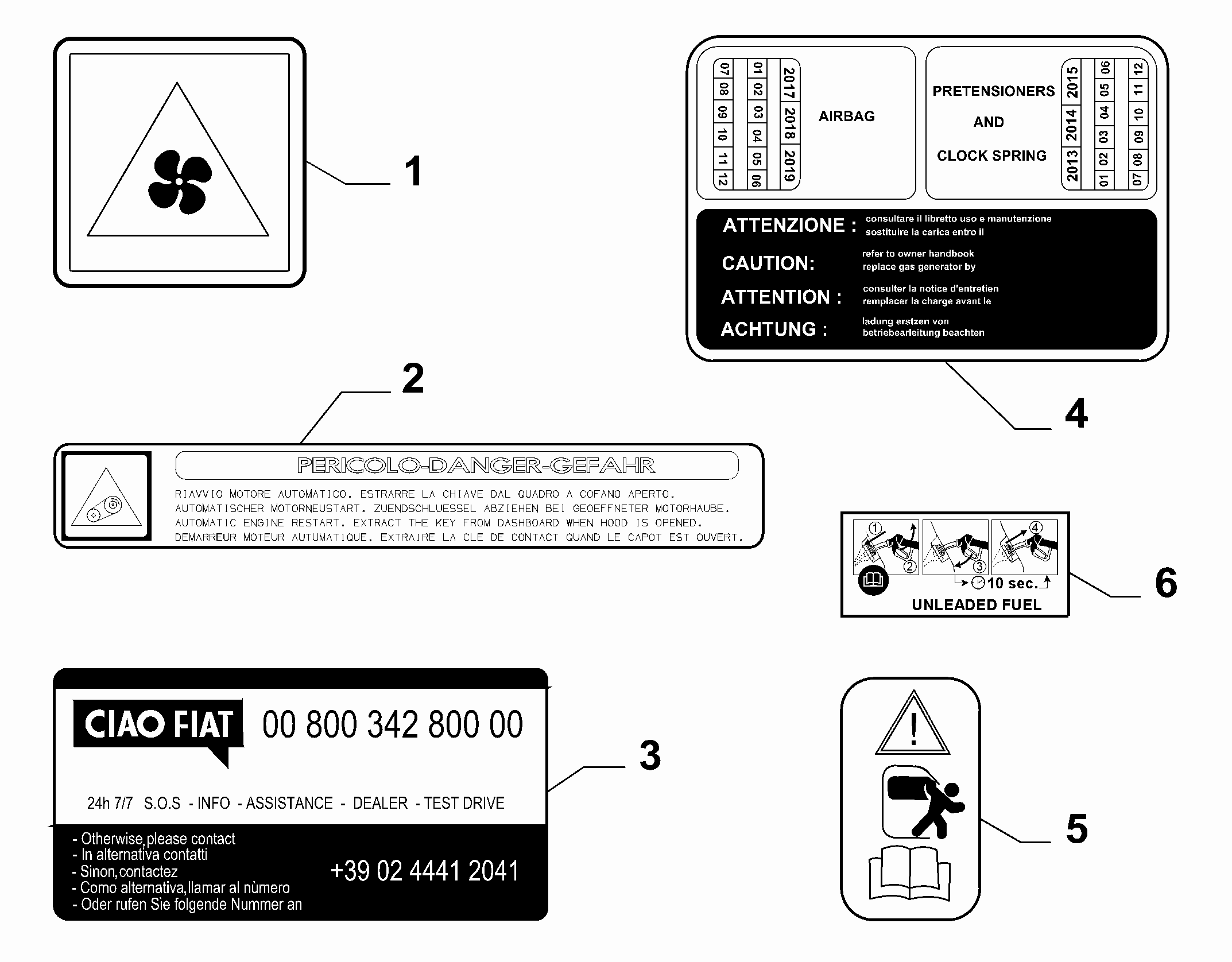70750-010 ПРЕДУПР. ТАБЛИЧКИ И ИНСТРУКЦИИ 