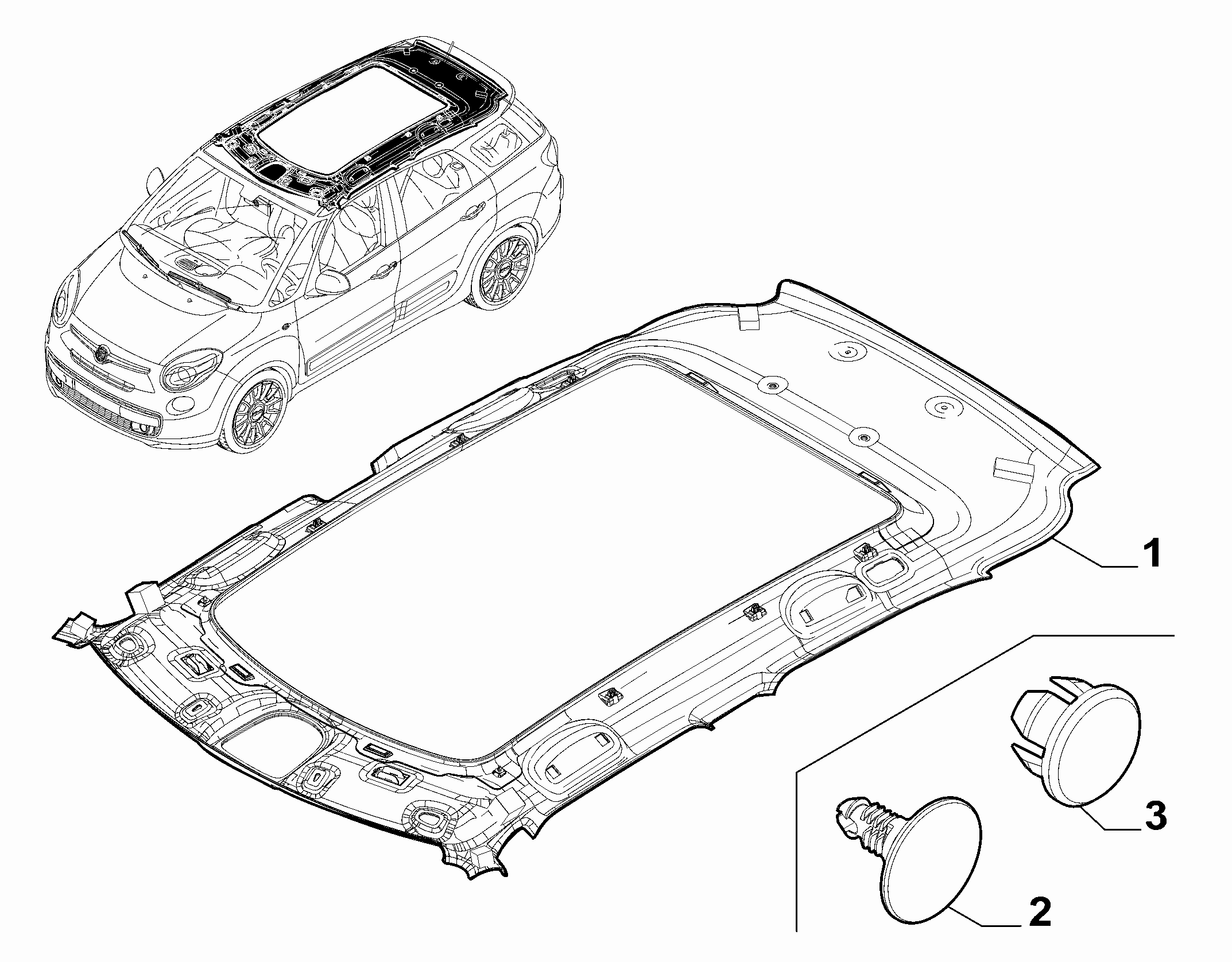 70523-010 INTERNAL ROOF LINING