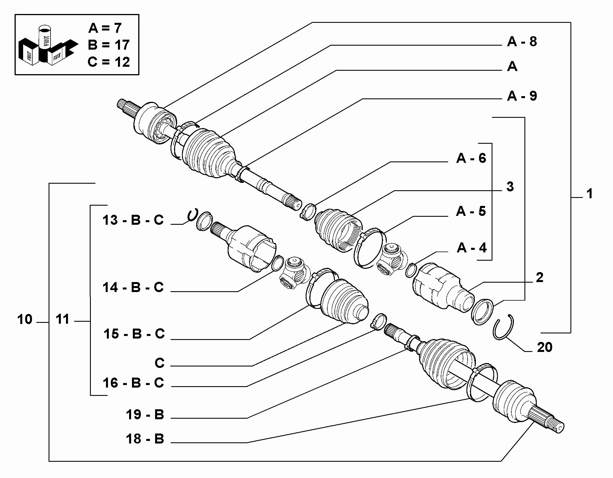 27402/02 DIFFERENTIALS DRIVE-SHAFTS
