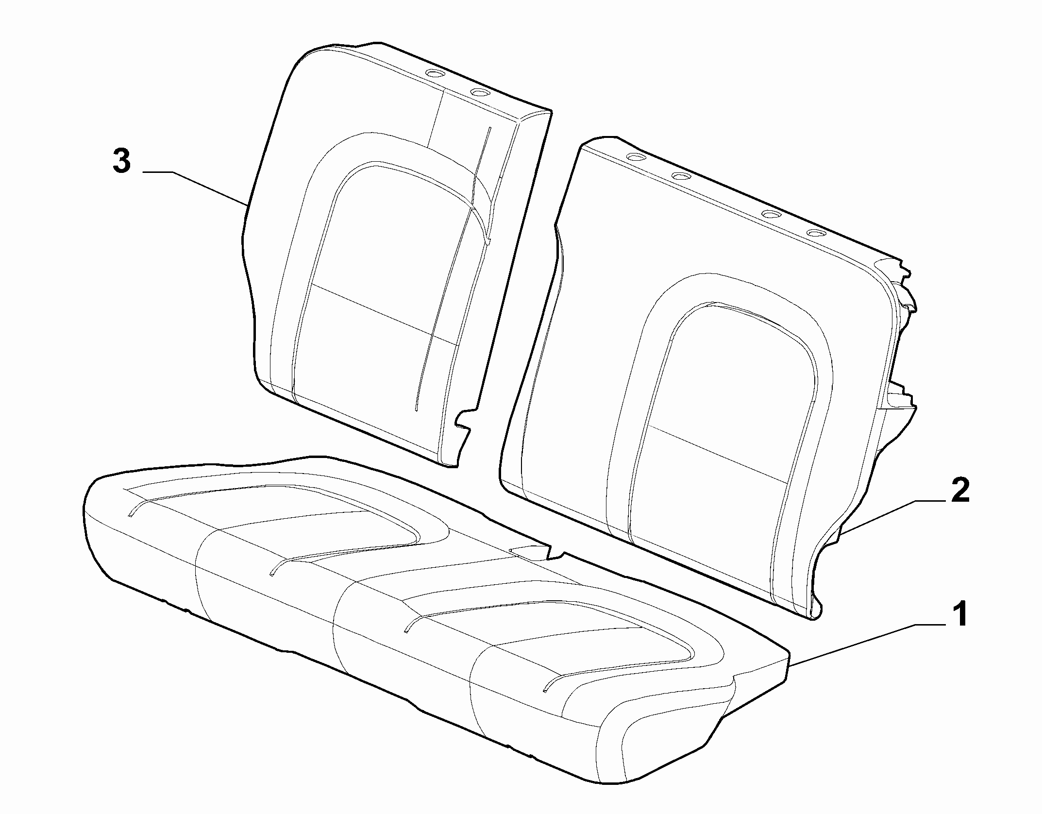 70613-010 REAR SET PADDING