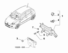 10225-020 INJECTION ECU AND ENGINE HARNESS FASTENERS