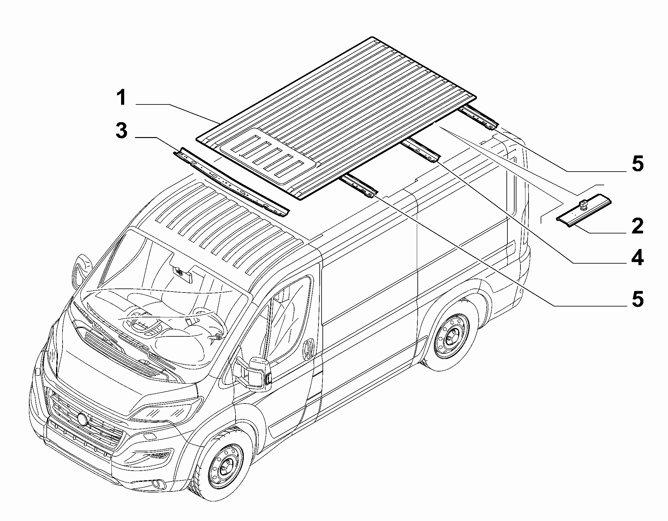 70020-030 ROOF FOR COMMERCIAL VEHICLES