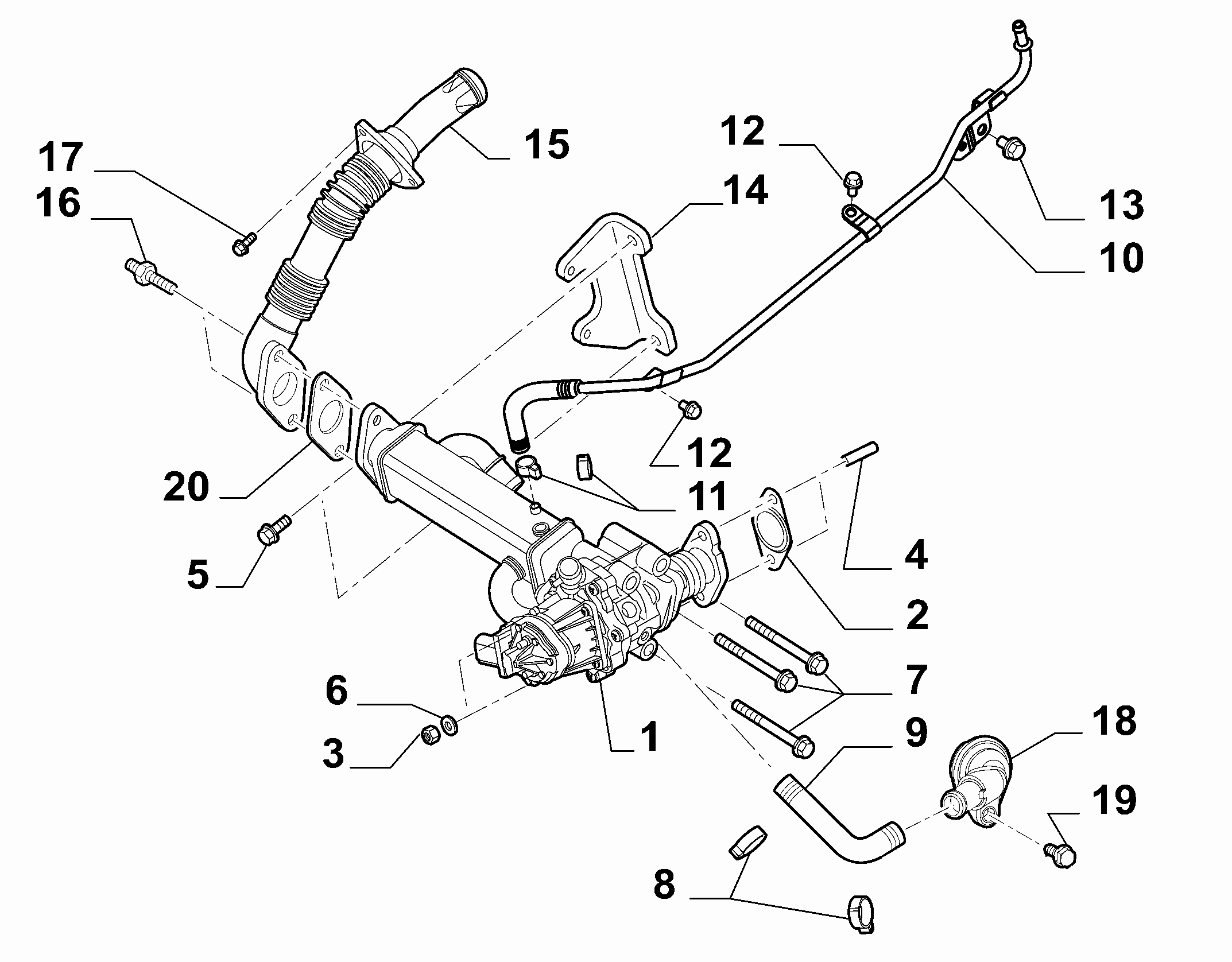 10259-010 OIL COOLER AND EGR VALVE