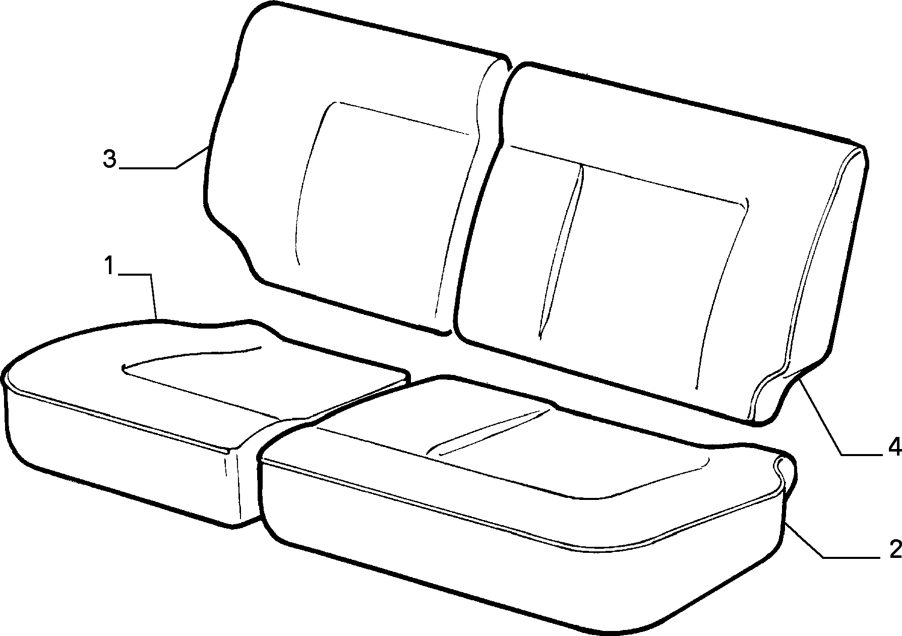 70615/02 REAR SEAT LINING