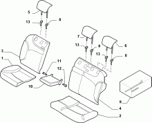 70615/13 REAR SEAT LINING