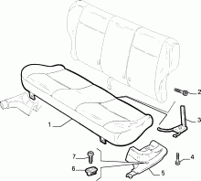 70613/00 REAR SEAT 