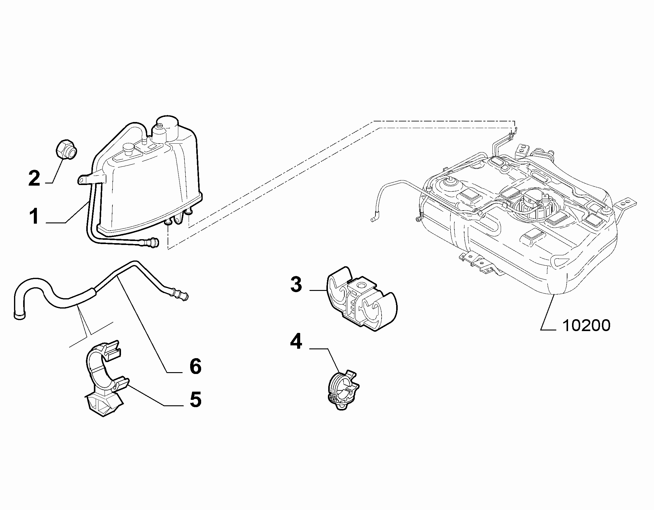 10201-040 FUEL EMISSION FILTER