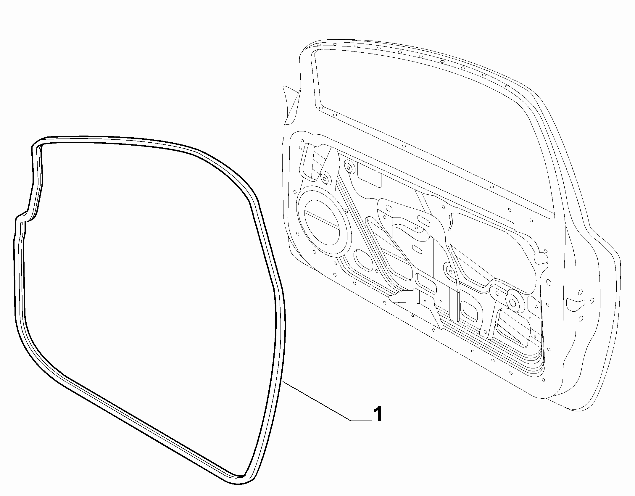 70129-080 FRONT DOOR RING GASKET