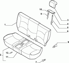 70613/01 REAR SEAT