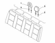 70613-050 REAR SEAT HEAD REST
