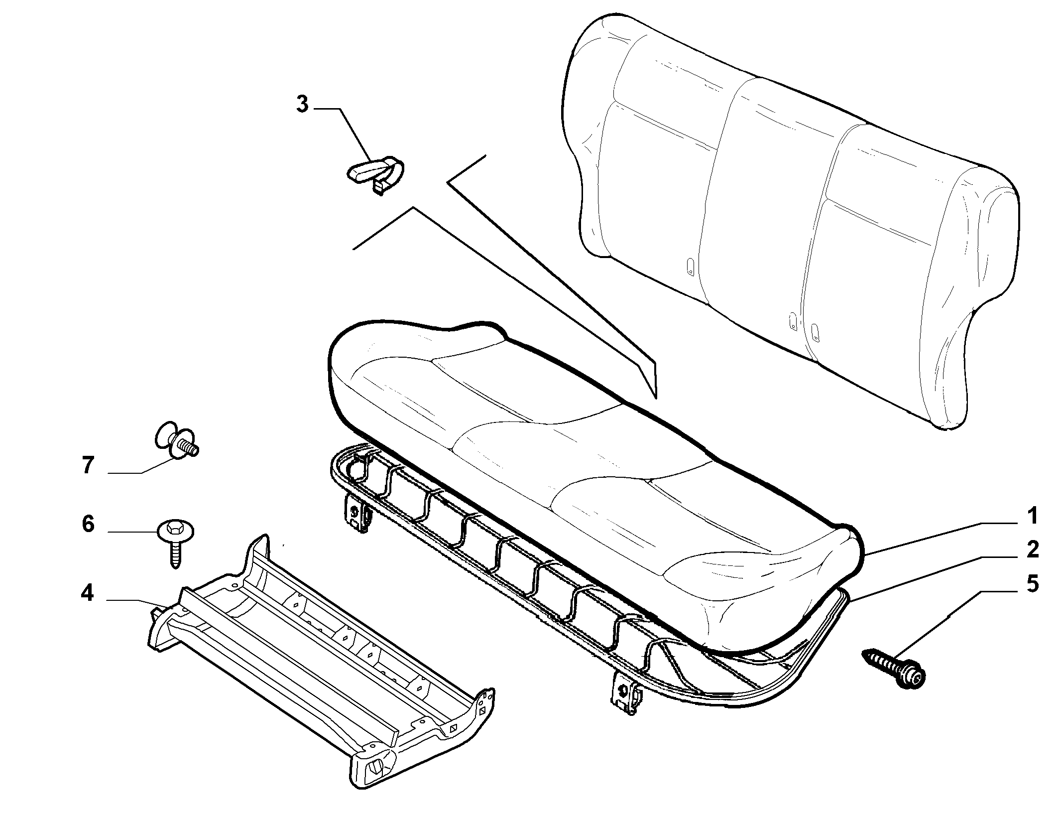 70613/10 REAR SEAT