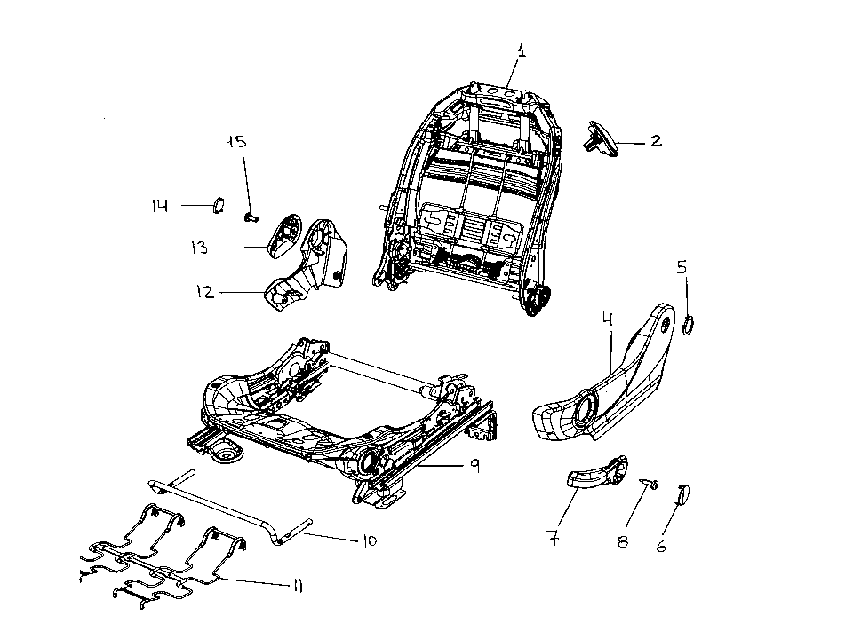 70601-020 FRONT SEAT FRAME